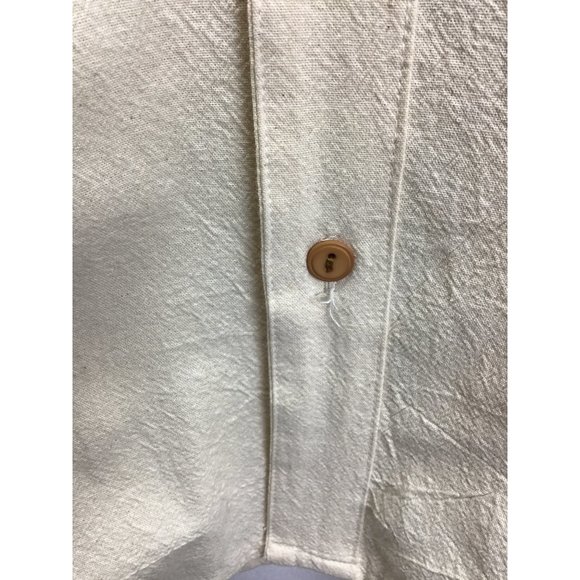 80s -Mexico Lindo- Men's Cream Colored, 100% Cotton Shirt, size XXL - Picture 4 of 7